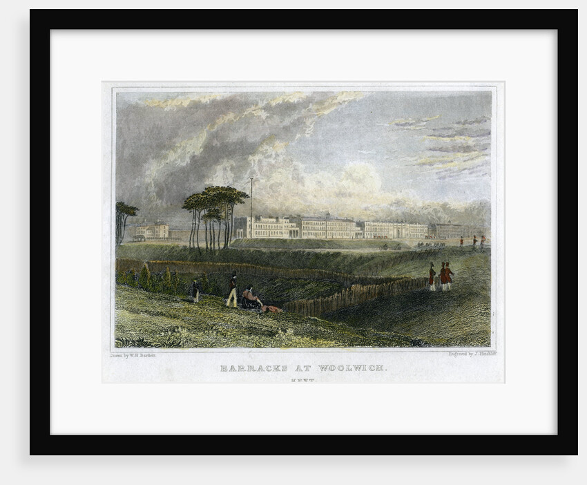Barracks at Woolwich, Kent by J Hinchliff