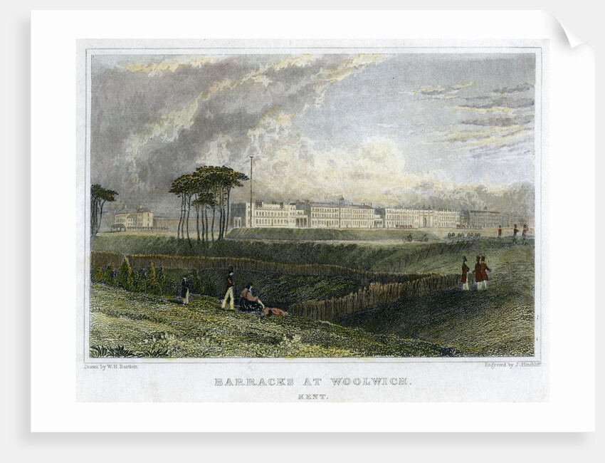Barracks at Woolwich, Kent by J Hinchliff