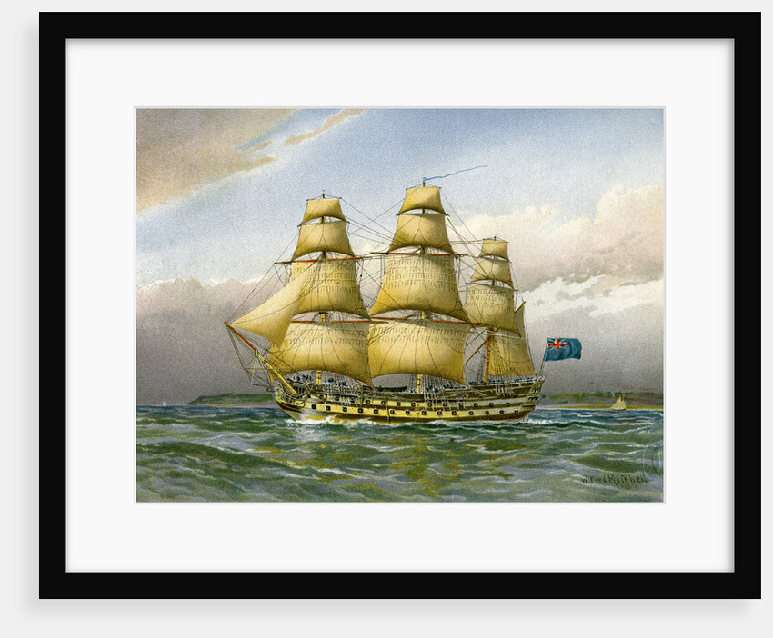 Royal Navy battle ship by Anonymous