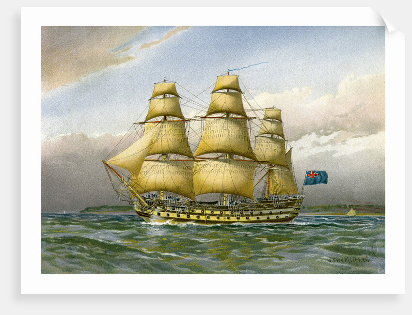 Royal Navy battle ship by Anonymous