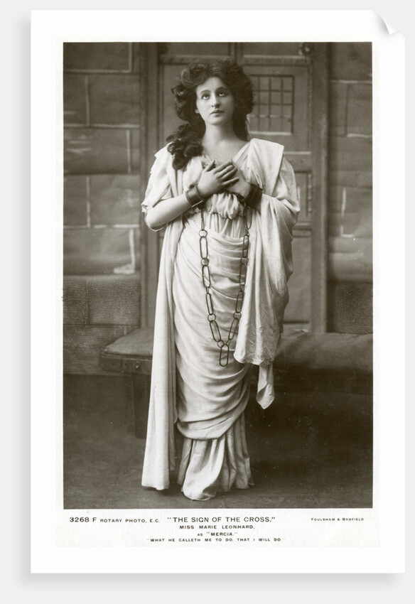 Marie Leonhard, actress by Foulsham and Banfield
