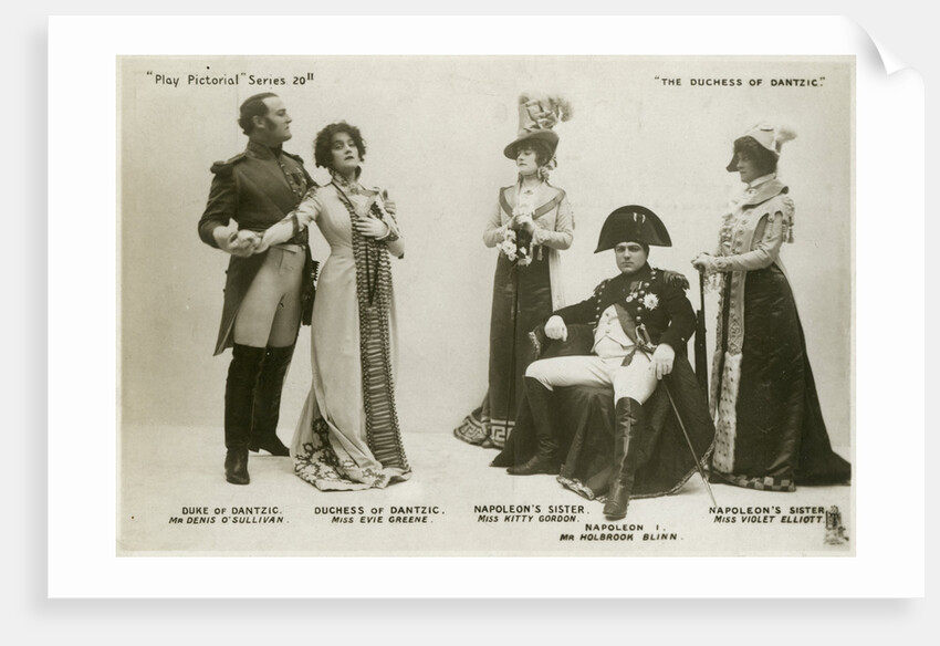 Members of the cast of The Duchess of Dantzic by Tuck and Sons