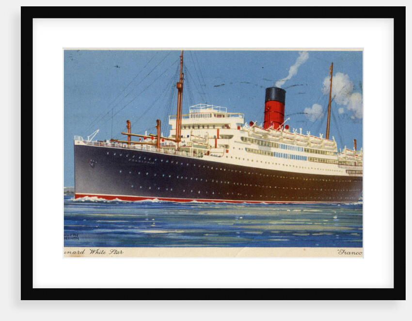 Cunard Line steamship RMS Franconia by Kenneth Denton Shoesmith