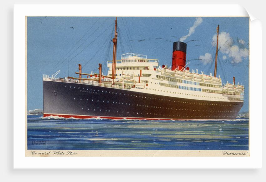 Cunard Line steamship RMS Franconia by Kenneth Denton Shoesmith