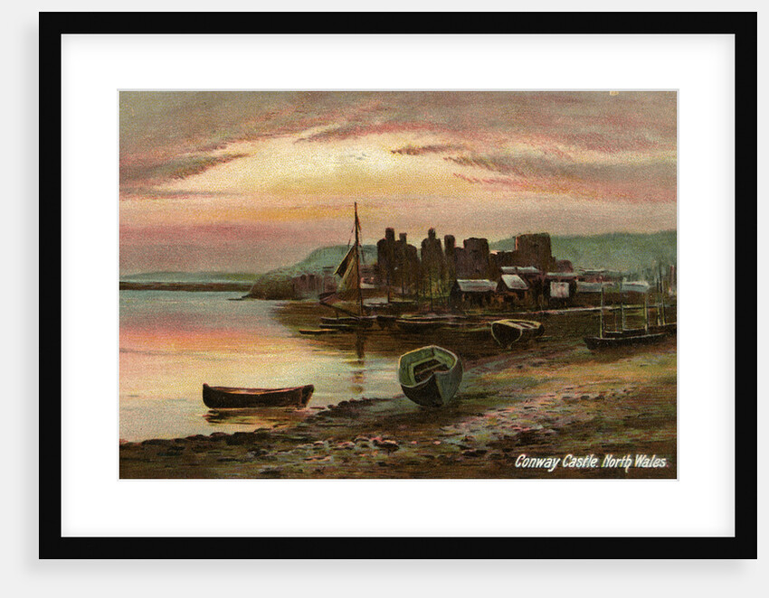 Conway Castle, Caernarvonshire, North Wales by Langsdorff and Co