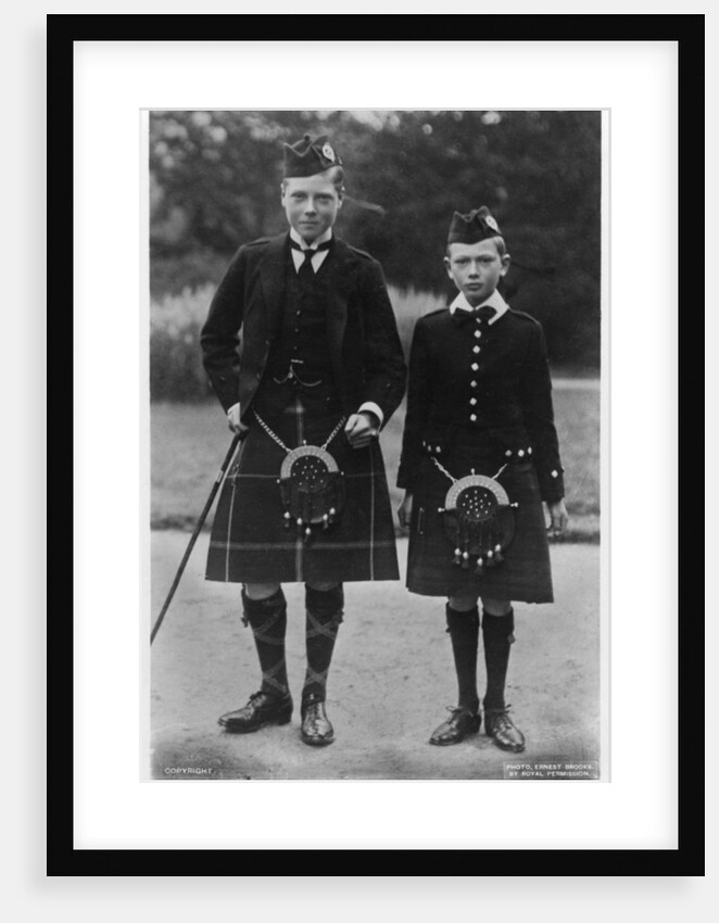 The Prince of Wales and Prince Henr by Ernest Brooks