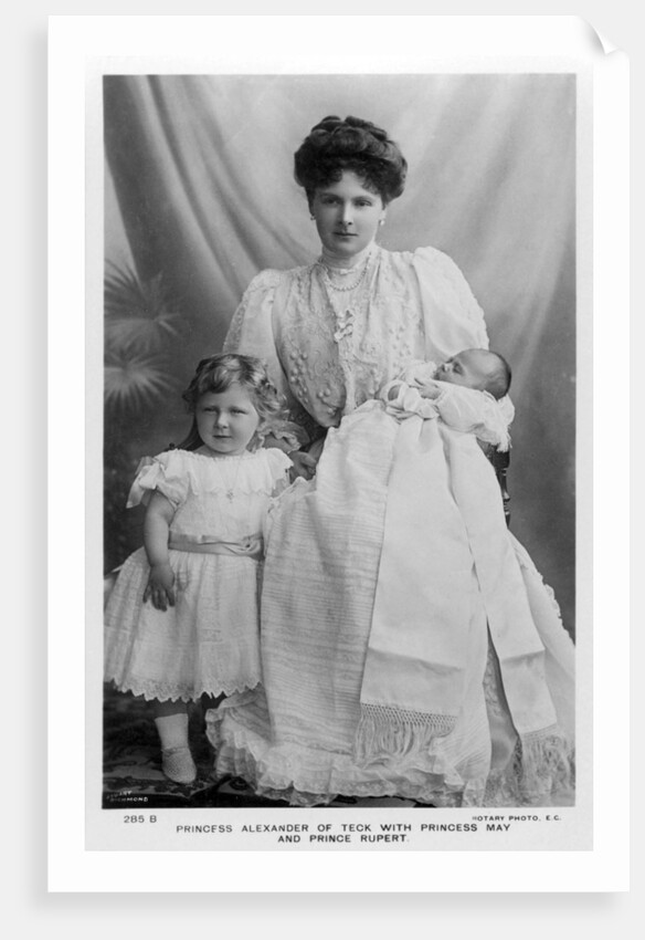 Princess Alexander of Teck with Princess May and Prince Rupert by Stuart Richmond