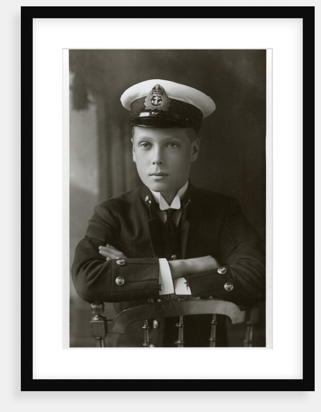 The Prince of Wales in naval uniform by W&D Downey