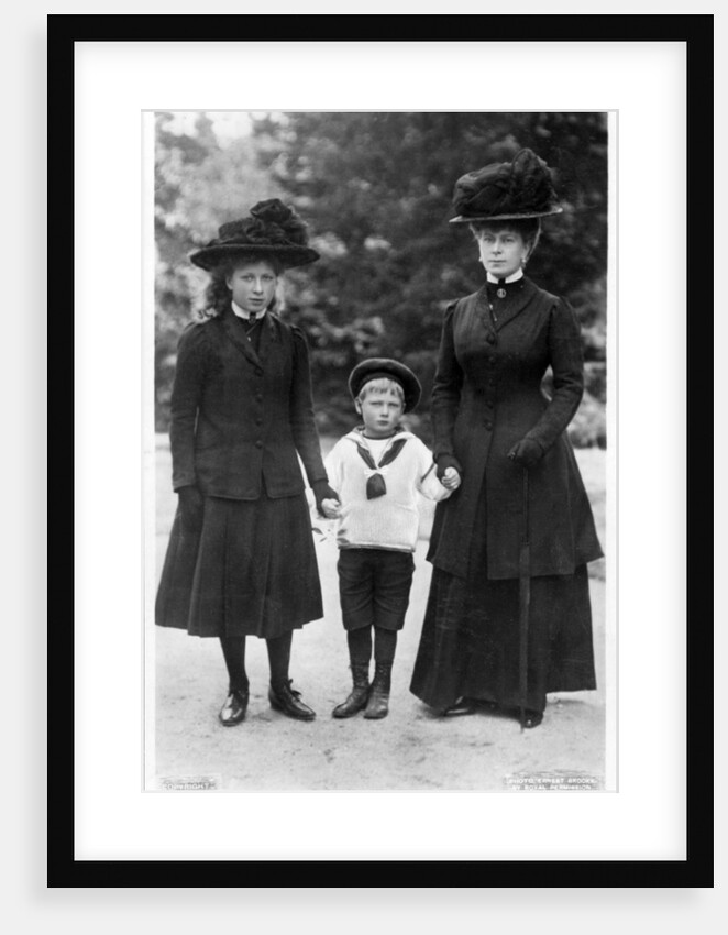 Queen Mary, Princess Mary and Prince John by Ernest Brooks