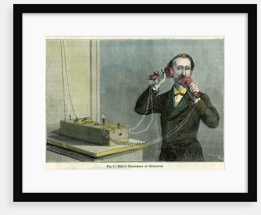 Bell's telephone in operation by Gilbert