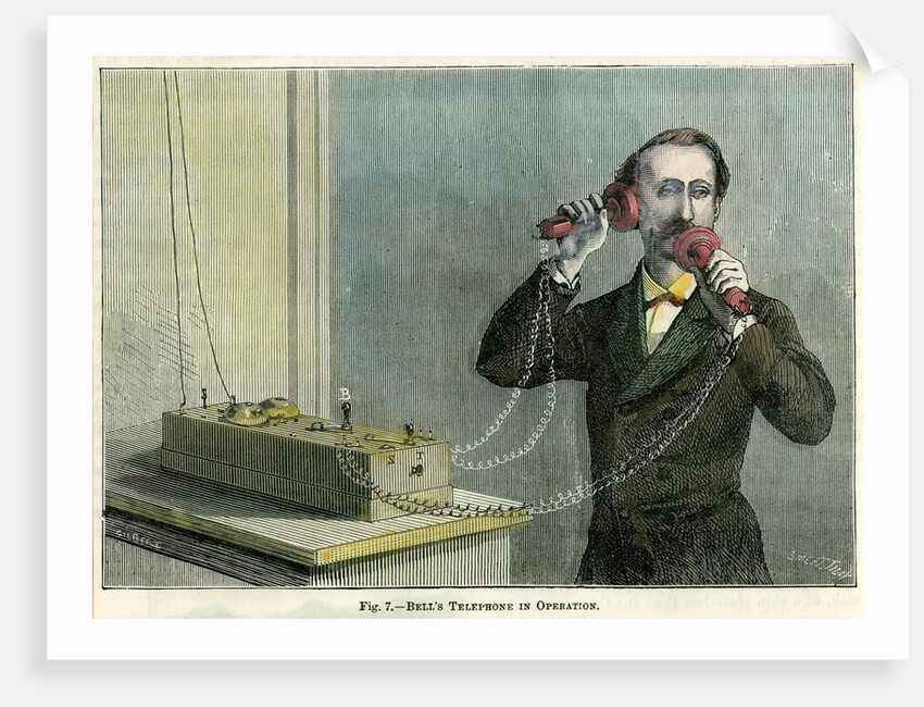 Bell's telephone in operation by Gilbert