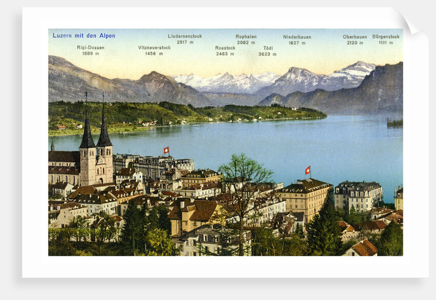 Lucerne and the Alps, Switzerland by Anonymous