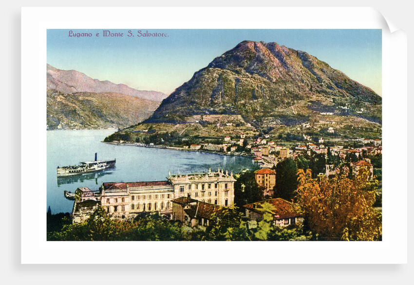Lugano and Monte San Salvatore, Switzerland by Anonymous
