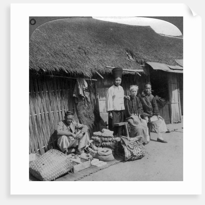 Native shop and customers, near Mogok, northern Burma by Underwood & Underwood