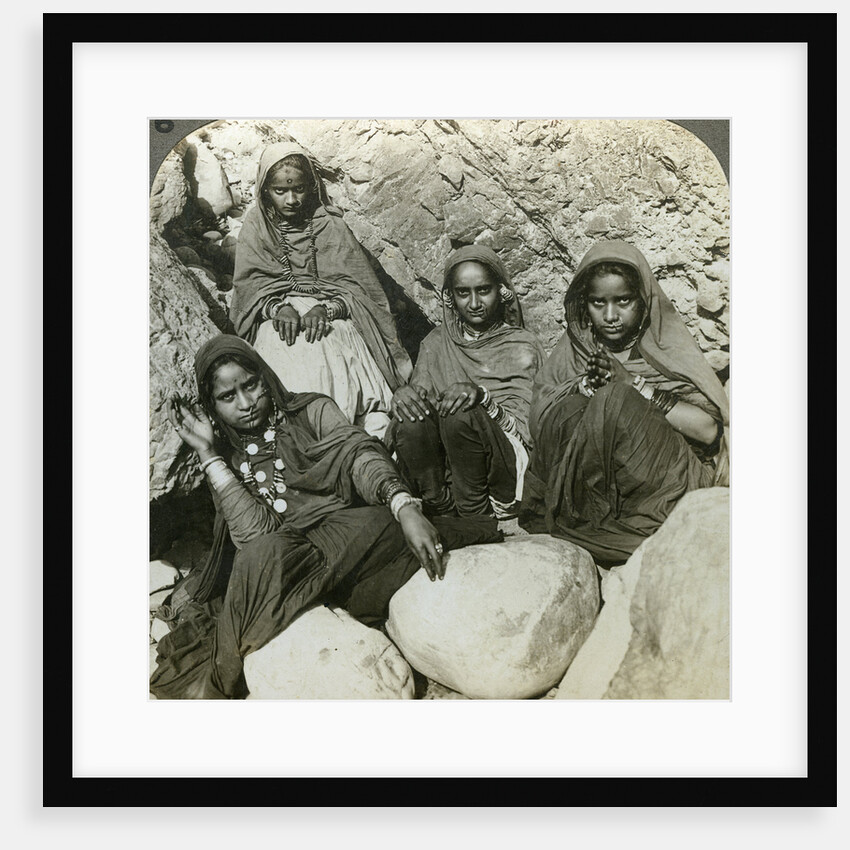 Native 'Bhujji' girls, River Sutlej, Himalayas, India by Underwood & Underwood