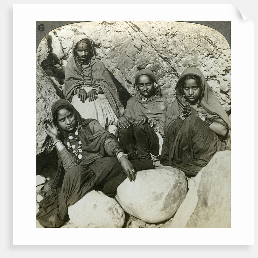Native 'Bhujji' girls, River Sutlej, Himalayas, India by Underwood & Underwood