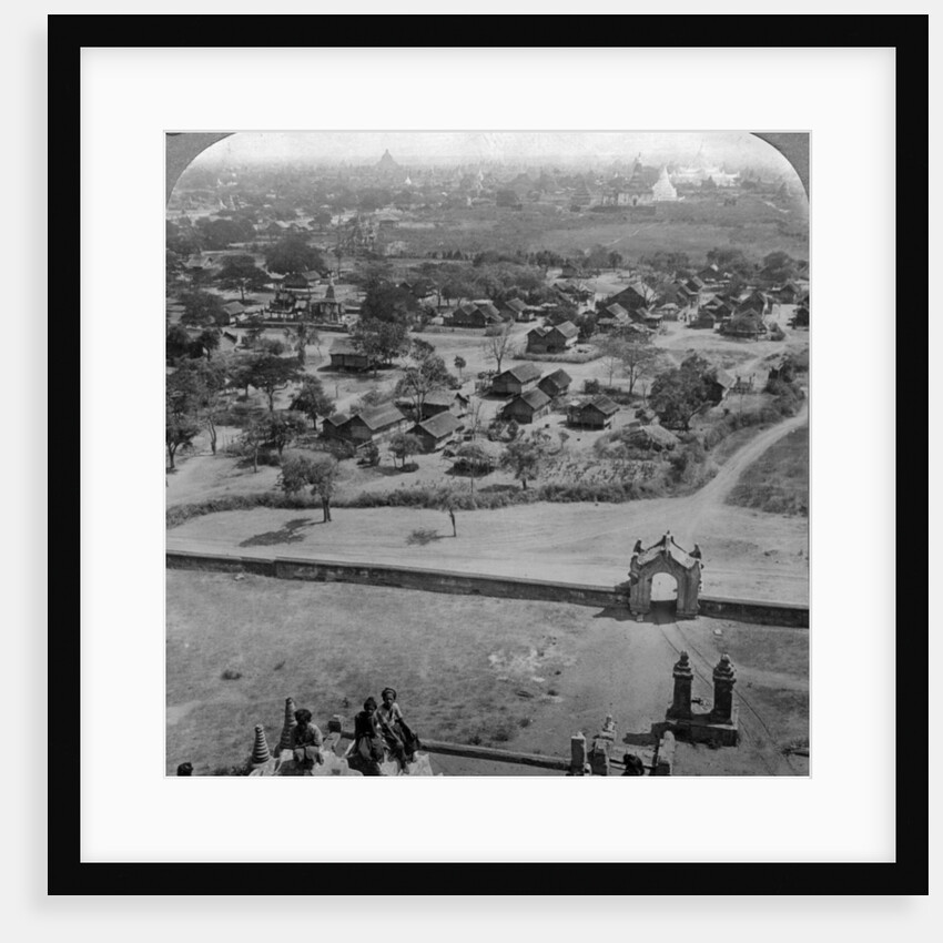 Homes of the people, from the roof of the old Guadapalin Pagoda, Pagan, Burma by Underwood & Underwood