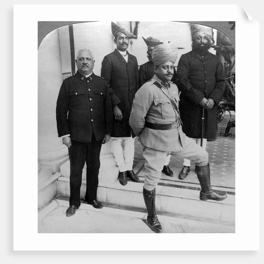 The Maharaja of Gwalior at home, Madhya Pradesh, India by Underwood & Underwood