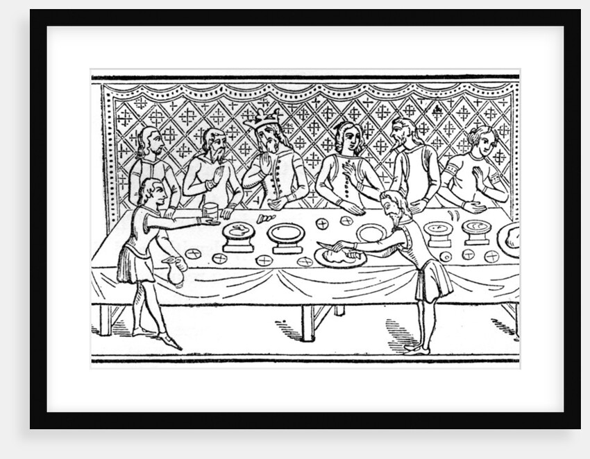 A king at dinner by Anonymous