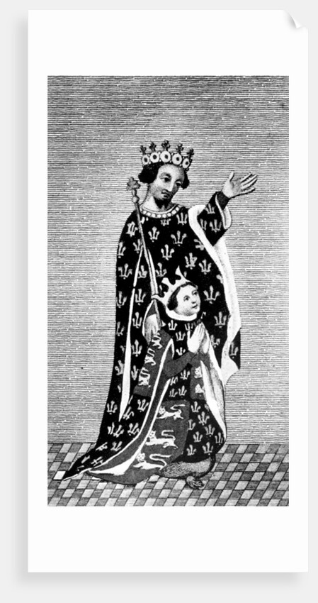 Richard II and his father, the Black Prince by Anonymous