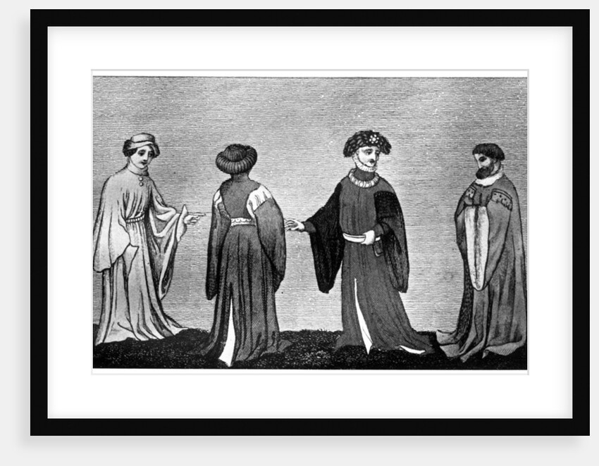 Varieties of the houppelande by Anonymous