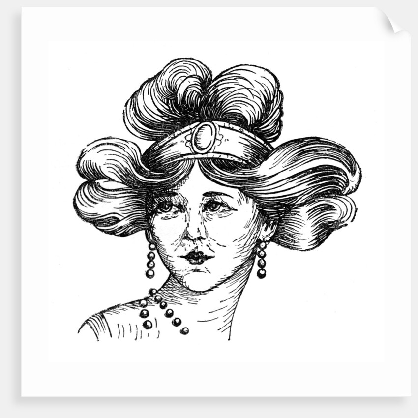 Woman's hairstyle by Anonymous