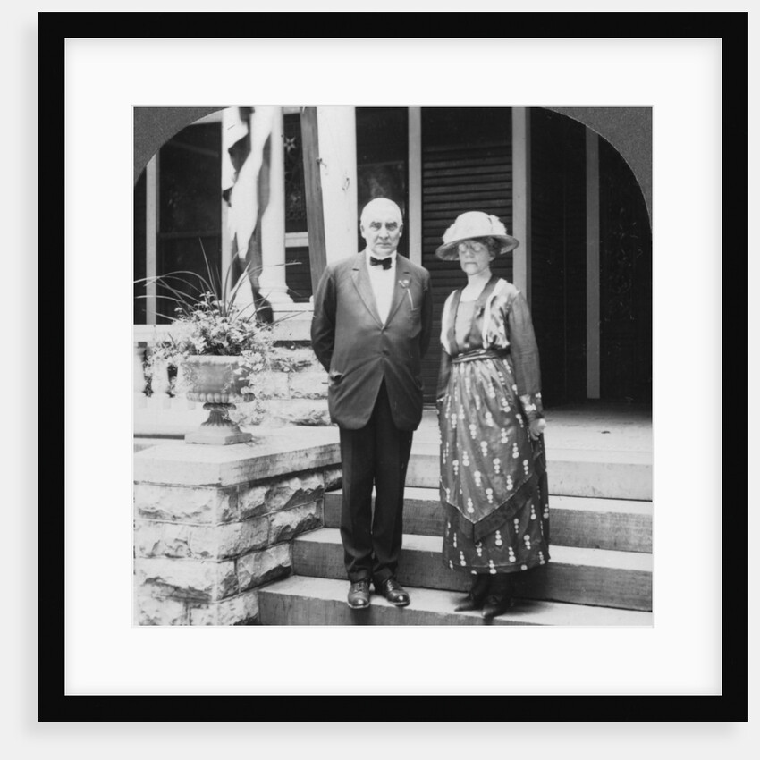 President and Mrs Harding at their home, Marion, Illinois, USA by Keystone View Company