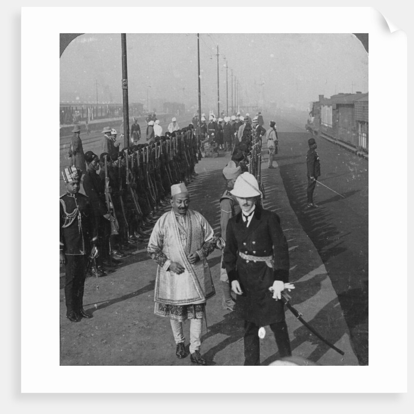 State arrival of the Maharaja of Benares at Delhi, India by HD Girdwood