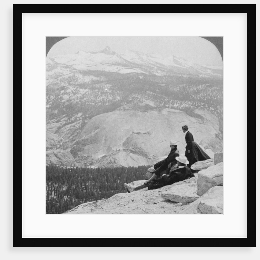 View from Clouds Rest over the Little Yosemite Valley to Mount Clark, California, USA by Underwood & Underwood