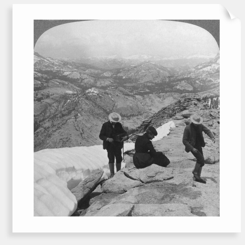 View from Clouds Rest over Tenaya Lake to the distant Matterhorn, California, USA by Underwood & Underwood