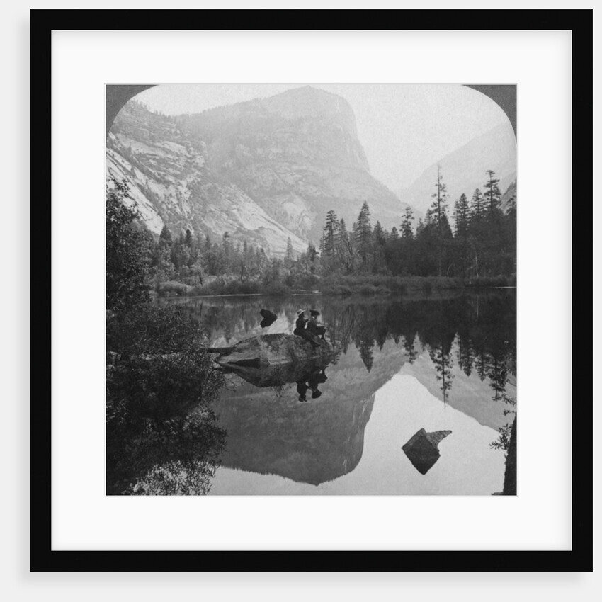 View of Mirror Lake, looking towards Mount Watkins, Yosemite, California, USA by Underwood & Underwood