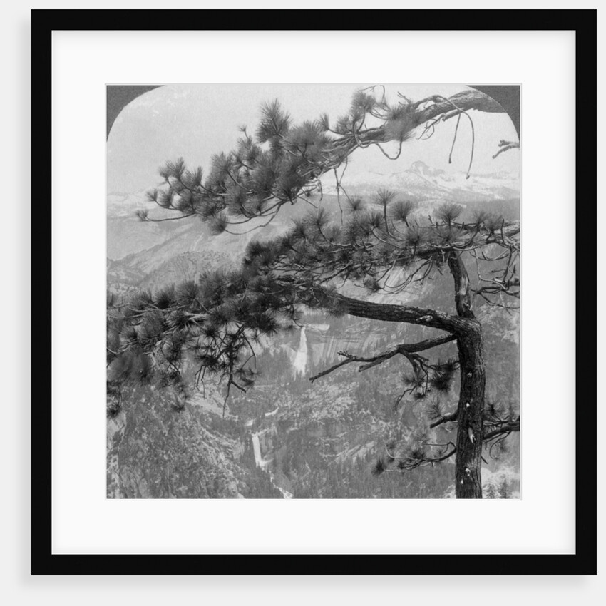 Nevada Falls, Vernal Falls and Liberty Cap, Yosemite Valley, California, USA by Underwood & Underwood
