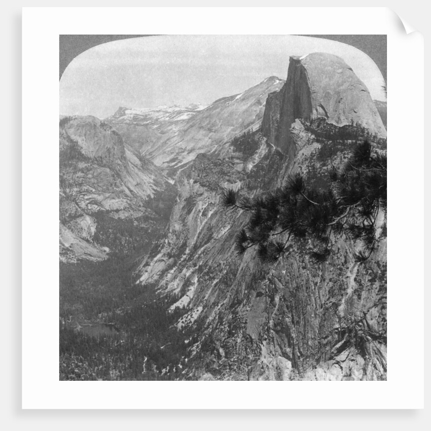 Mirror Lake, Half Dome and Clouds Rest, Yosemite Valley, California, USA by Underwood & Underwood