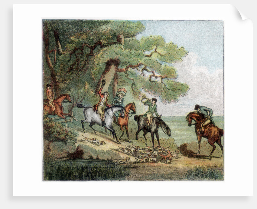 The kill, fox hunting by Anonymous