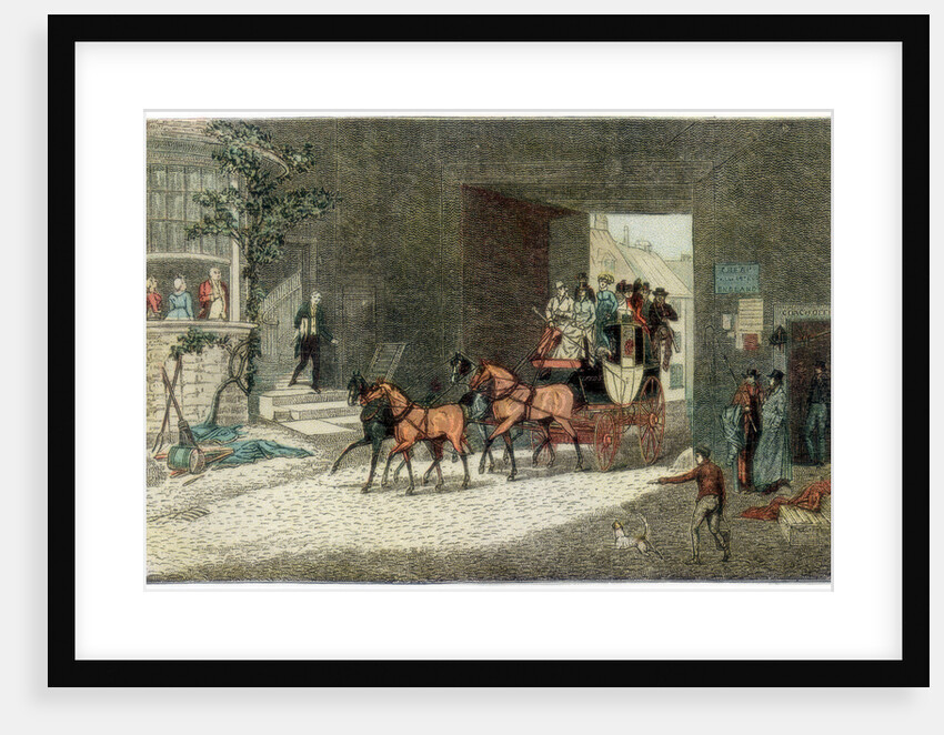 Coach arriving in the yard of an inn by Anonymous