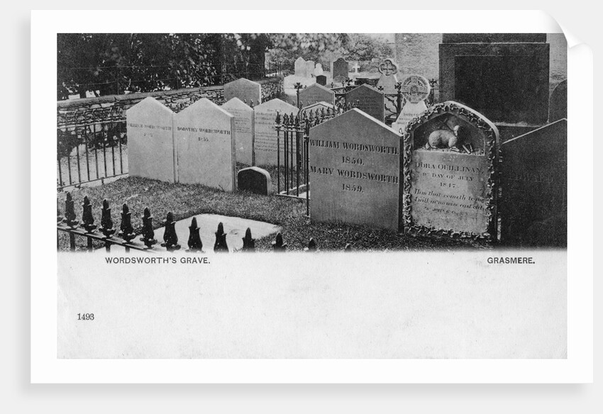 Grave of the poet William Wordsworth, Grasmere, Westmorland by Anonymous