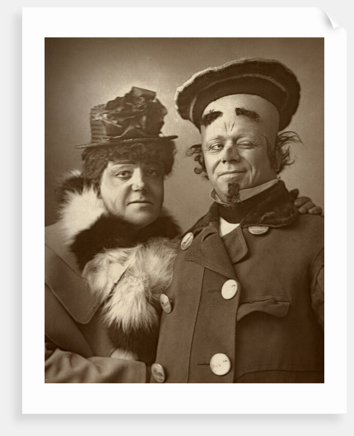 Harry Nicholls and Herbert Campbell, British actors (the Queen and the King) by W&D Downey