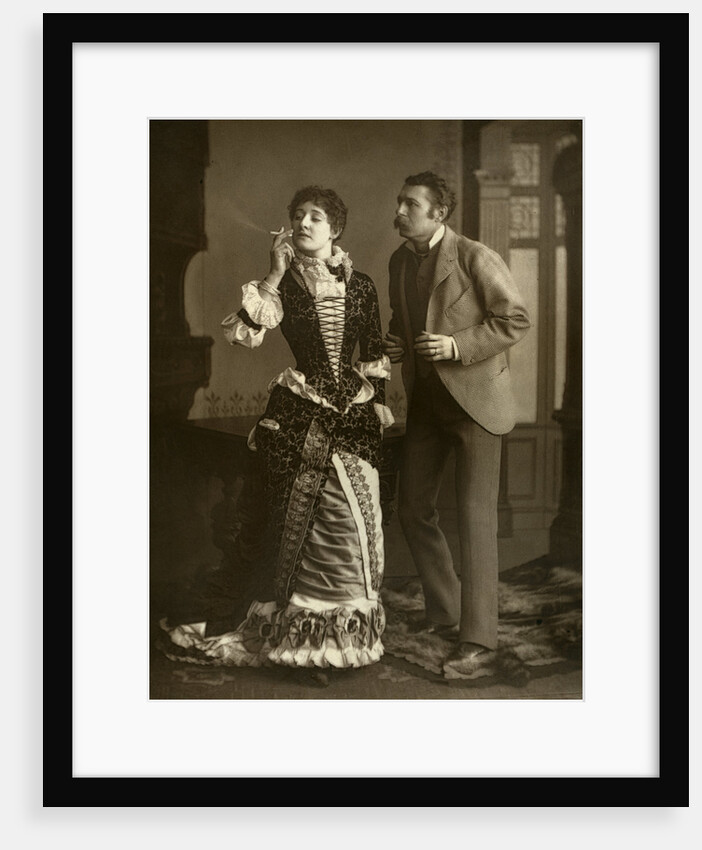 Mary Rorke and Charles Wyndham, British actors by Brown