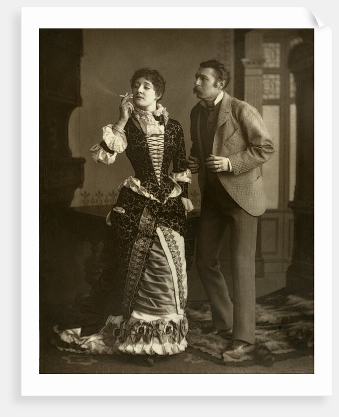 Mary Rorke and Charles Wyndham, British actors by Brown