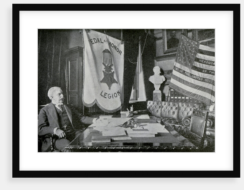 Nelson A Miles, US Army general, at his headquarters by Anonymous