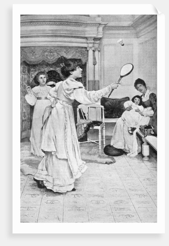 Battledore and Shuttlecock by Anonymous