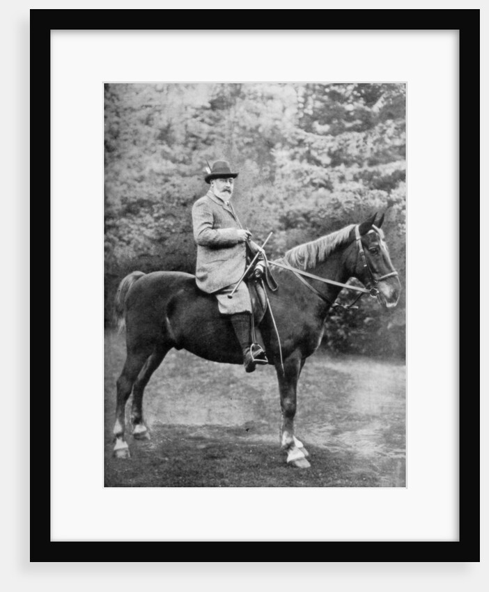 King Edward VII riding to the coverts at Sandringham, Norfolk by Knights-Whittome