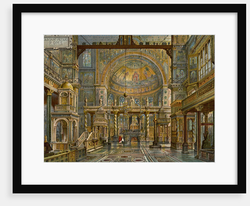 'Restoration of Old St Peter's, Rome' by HW Brewer