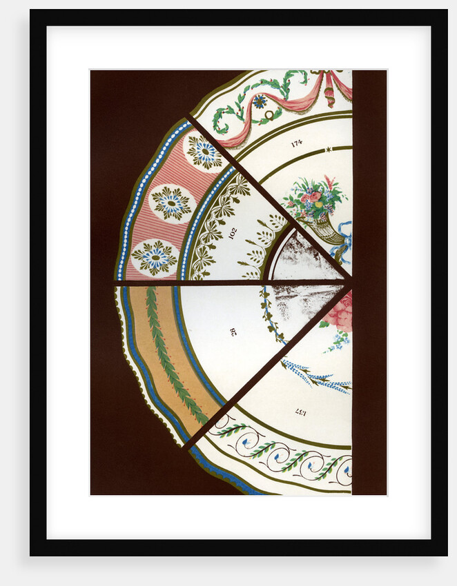 Derby patterns of dinner and dessert services by Hall & England