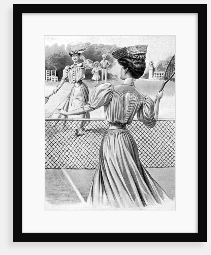 Two lawn tennis costumes for October by Anonymous
