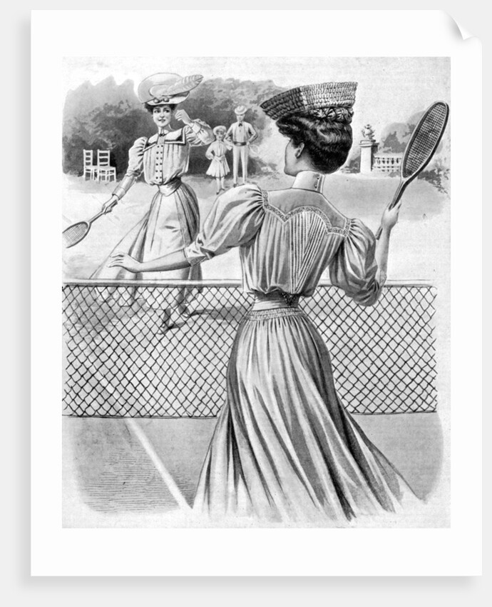 Two lawn tennis costumes for October by Anonymous