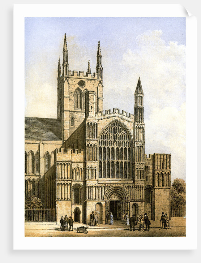 Rochester Cathedral, Kent by Hanhart