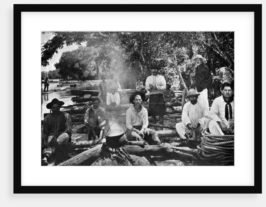 Cooking on a raft, Paraguay by Anonymous