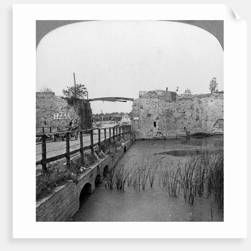 14th century ramparts and Lille Gate, Ypres, Belgium, World War I by Realistic Travels Publishers