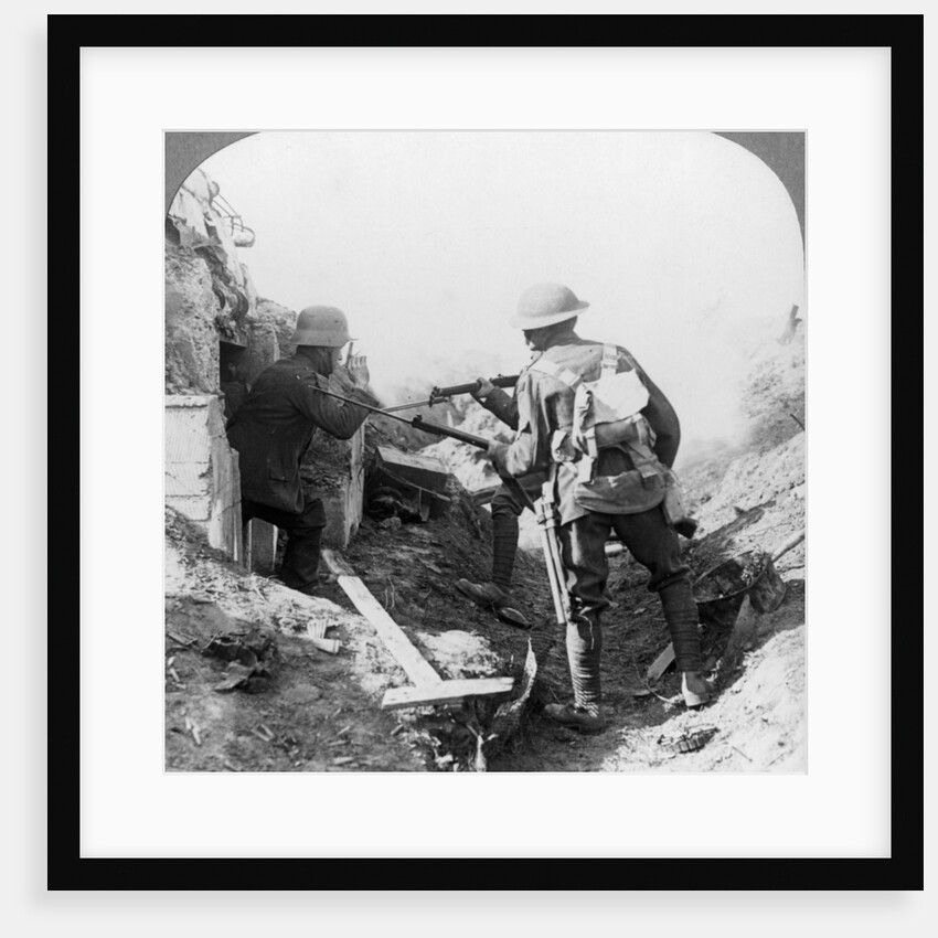 The capture of a German machine-gunner, Croisilles, France, World War I by Realistic Travels Publishers